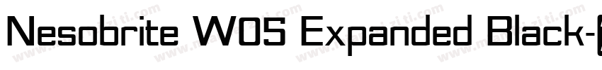 Nesobrite W05 Expanded Black字体转换